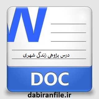 درس پژوهی زندگی شهری مطالعات اجتماعی چهارم ابتدایی