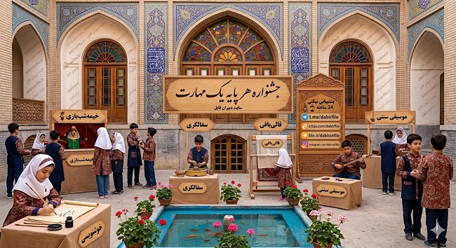 فایل قابل ویرایش مستندات جشنواره مهارت پنجم دبستان
