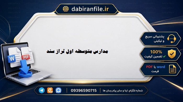 دانلود برنامه عملیاتی مدارس متوسطه اول تراز سند تحول بنیادین