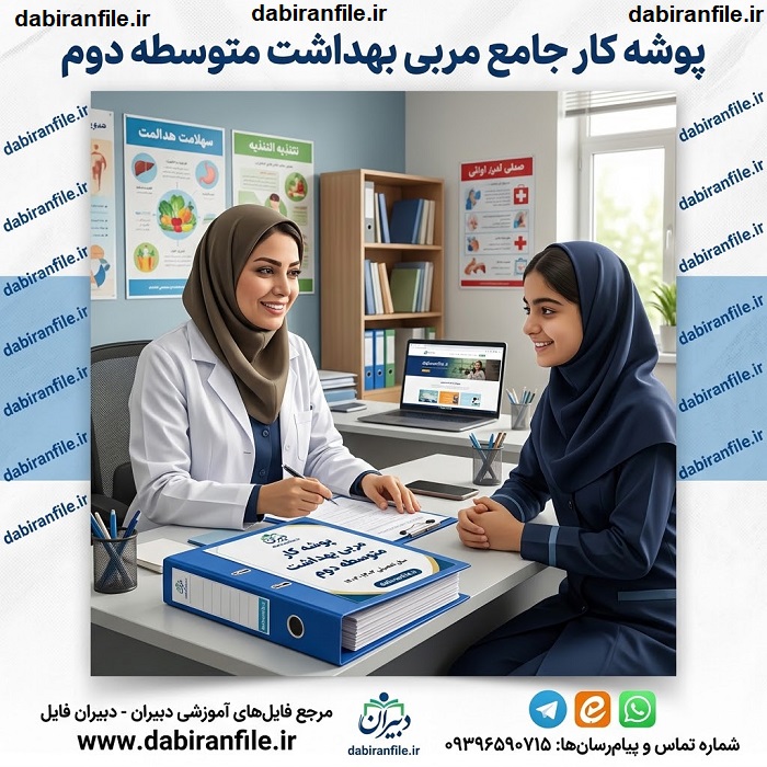 دانلود پوشه کار مربی بهداشت متوسطه دوم pdf
