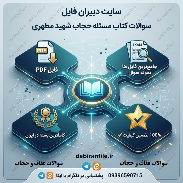 دانلود نمونه سوالات مسئله حجاب مطهری دانلود سوالات گزینش کتاب مسئله حجاب شهید مطهری با پاسخنامه