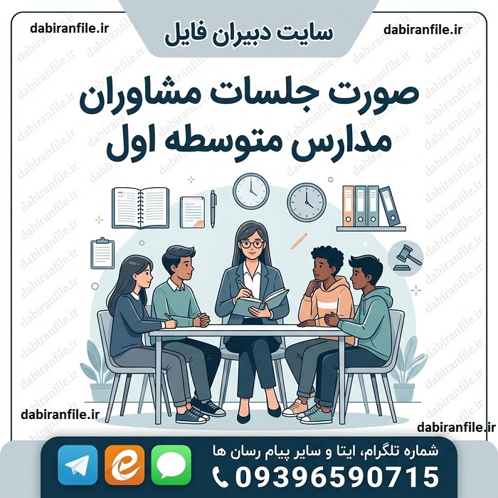دانلود آرشیو کامل صورت جلسات مشاوره مدارس ابتدایی